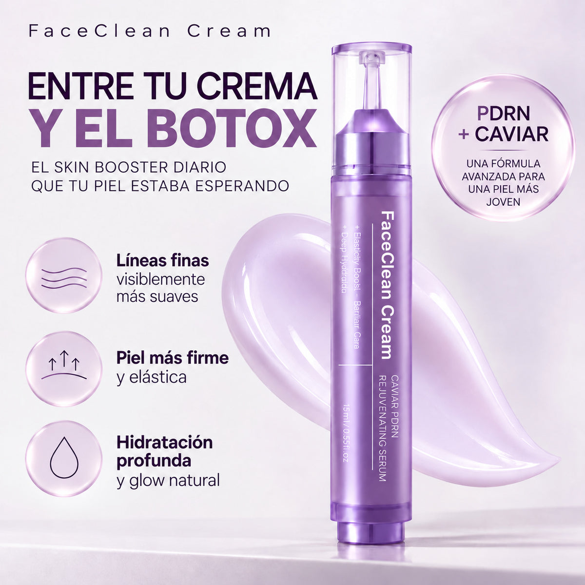 FaceClean Cream® Serum Antiarrugas - PDRN y Caviar — imagen 1