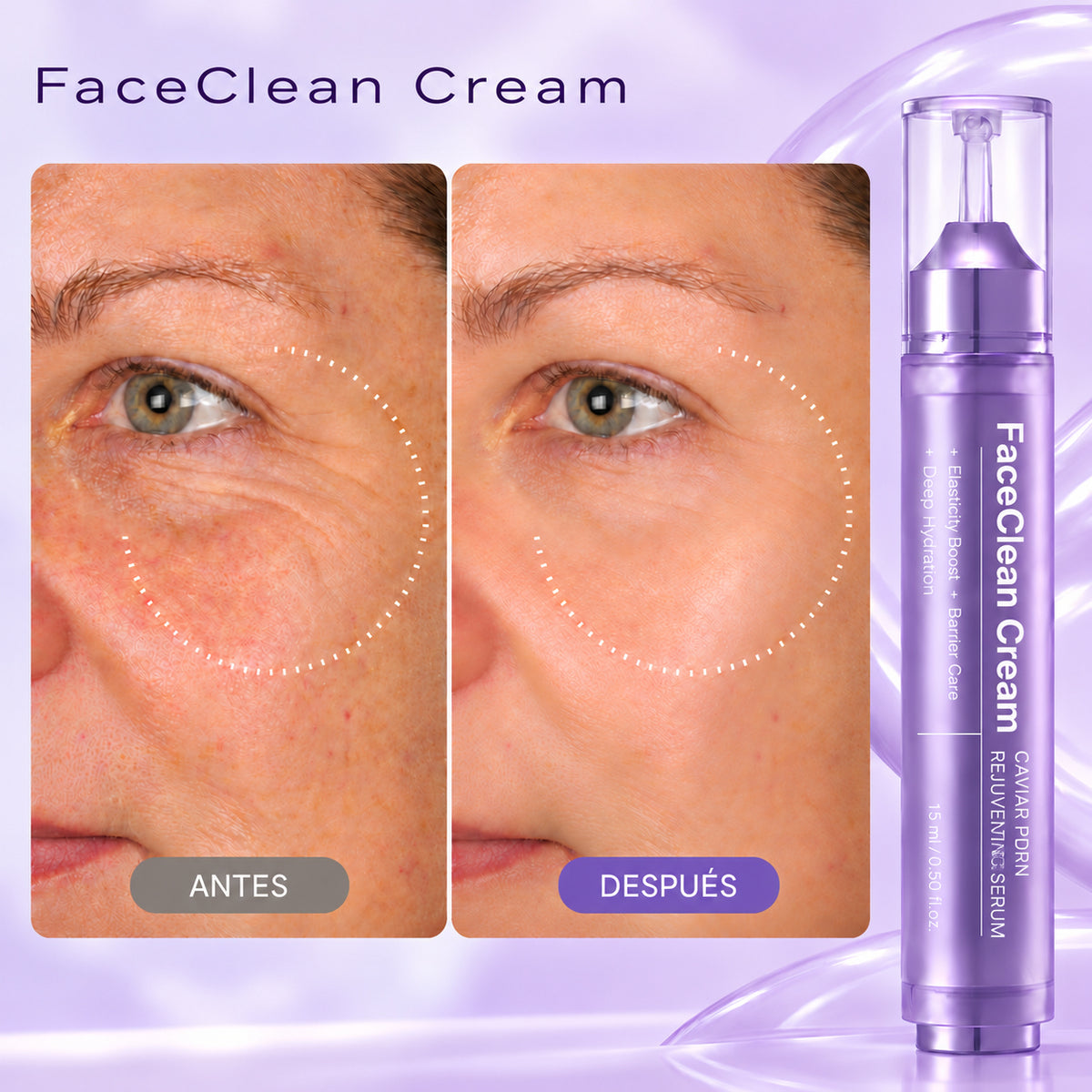 FaceClean Cream® Serum Antiarrugas - PDRN y Caviar — imagen 3