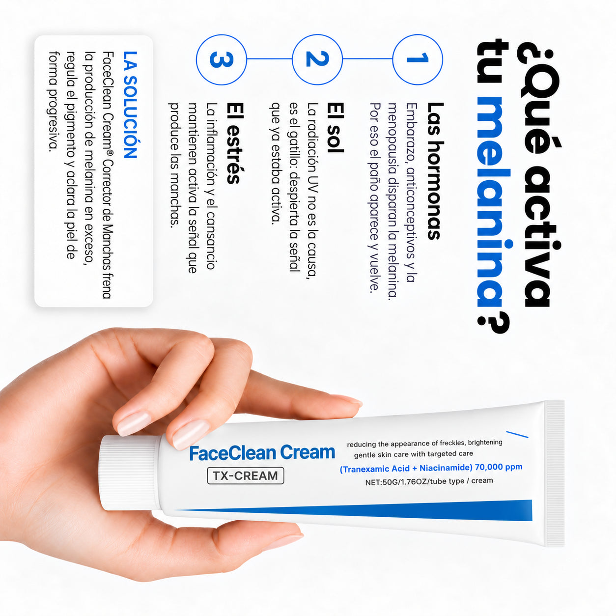 FaceClean Cream® Corrector de Manchas